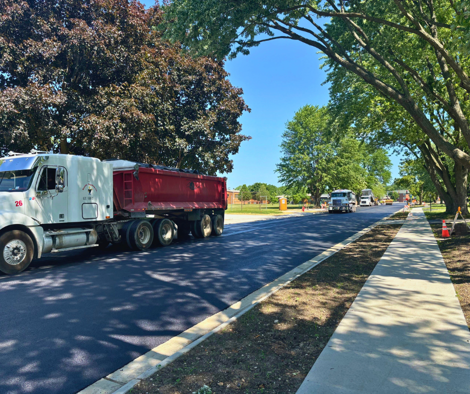 roadway construction project